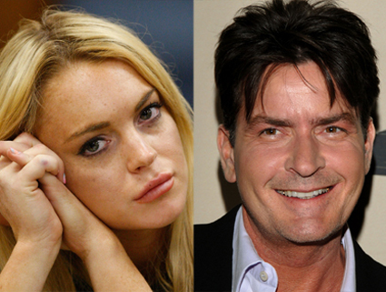Lindsay Lohan, Charlie Sheen Lindsay Lohan, Charlie Sheen